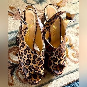 Charlotte Olympia Leopard Platforms